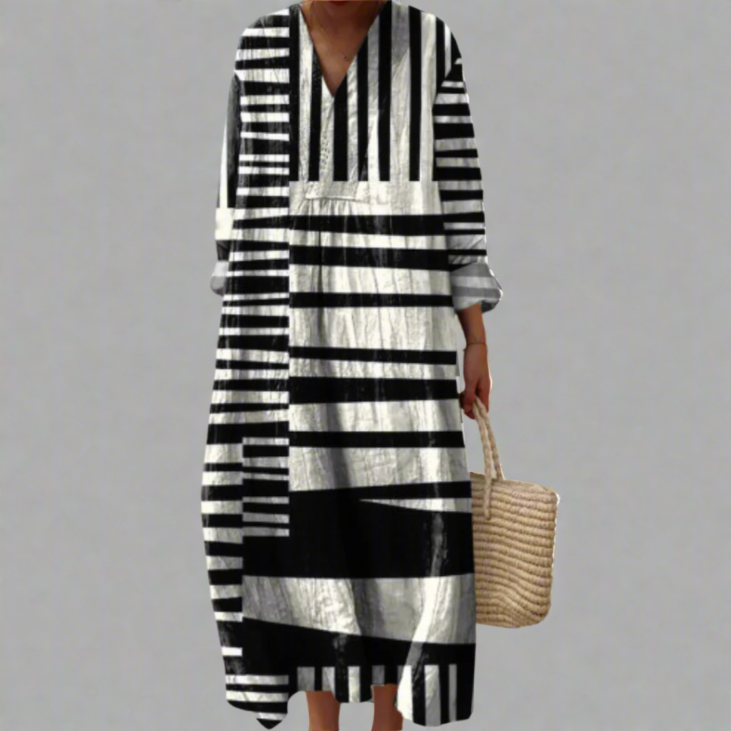 Sophie | Geometric Maxi Dress