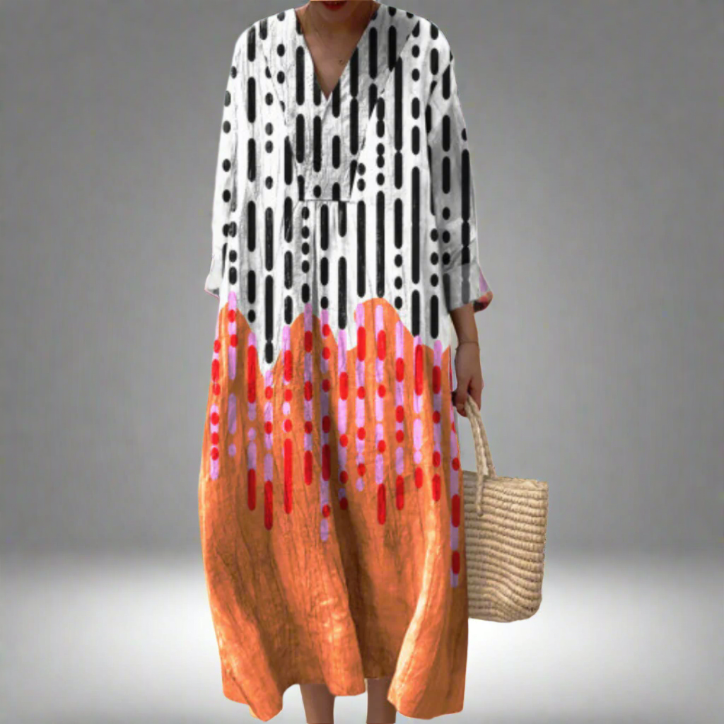 Mia | Flowing Art-Inspired Dress
