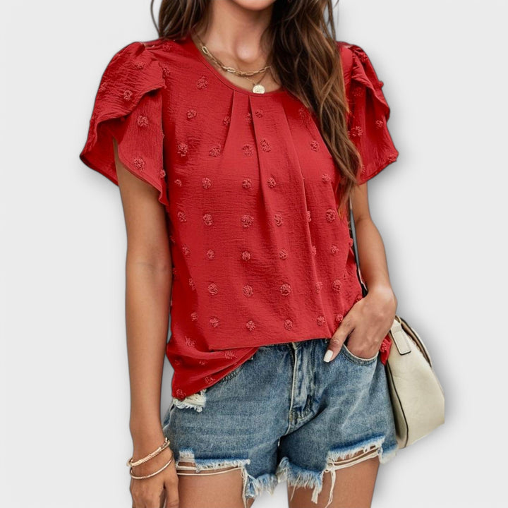 Lily | Elegant Polka Dot Blouse