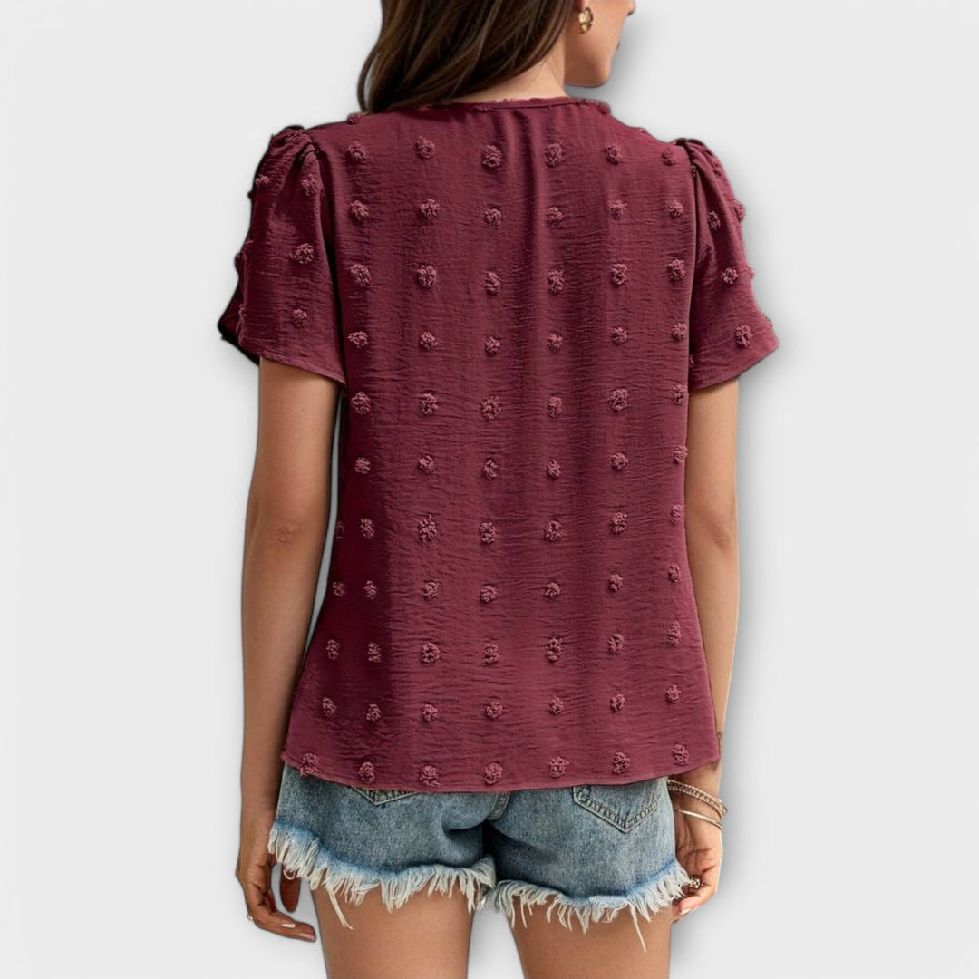 Lily | Elegant Polka Dot Blouse