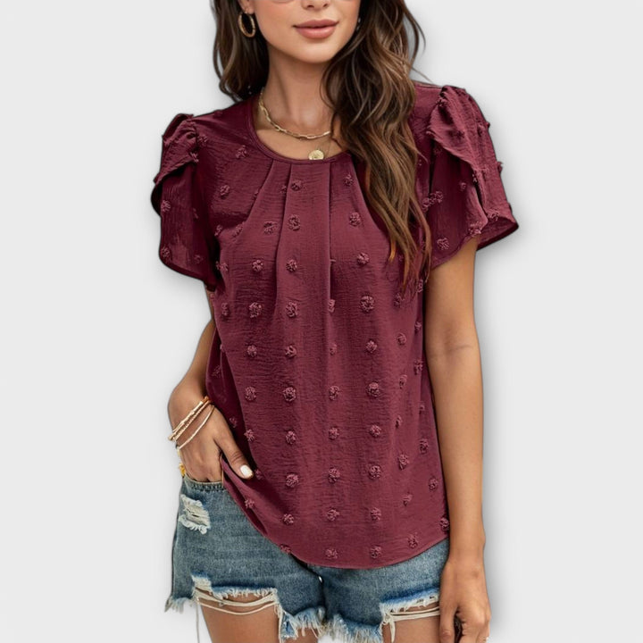 Lily | Elegant Polka Dot Blouse