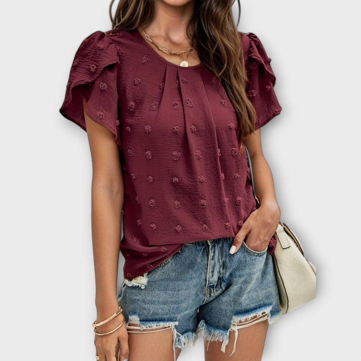 Lily | Elegant Polka Dot Blouse