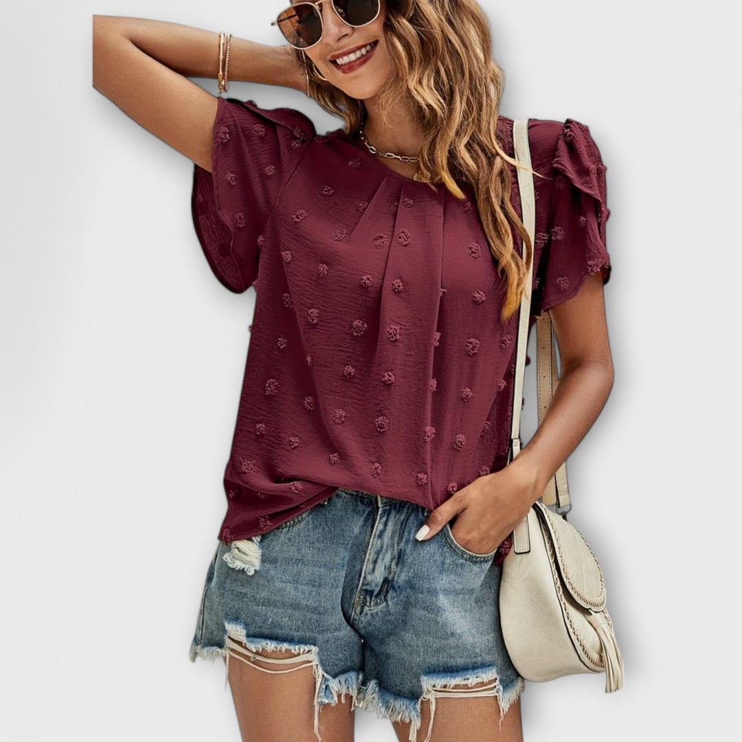 Lily | Elegant Polka Dot Blouse