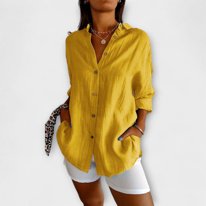 Lila | Chic Pleated Blouse