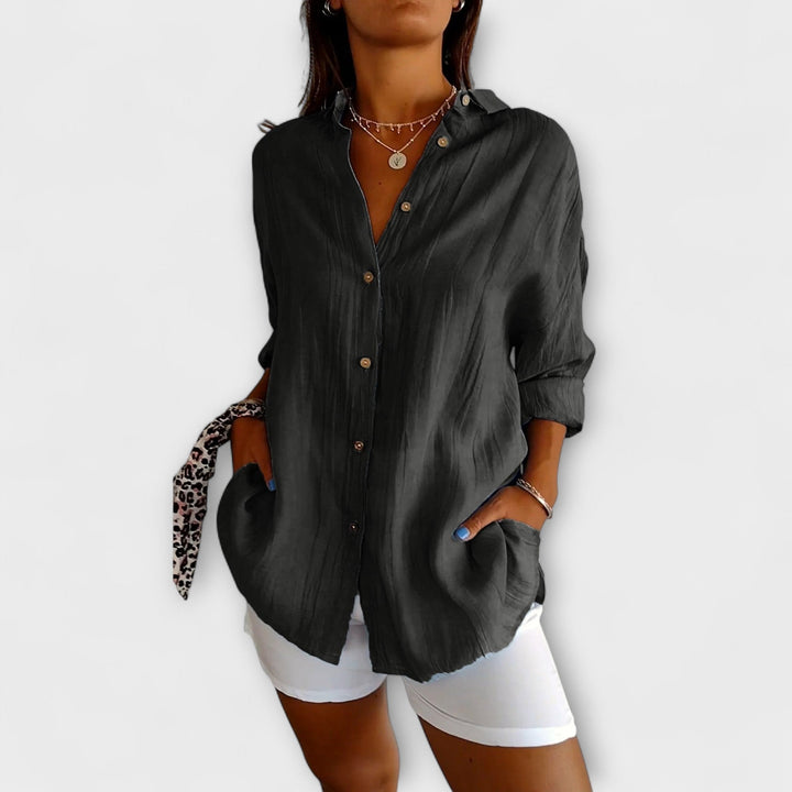 Lila | Chic Pleated Blouse